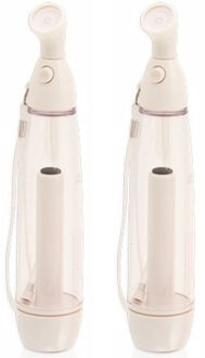 Waterverstuiver/waterspray verkoeler - 2x - wit - 70 ml - 21,5 cm - Waterverstuivers