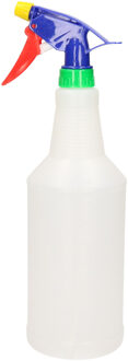 Waterverstuivers/plantenspuiten transparant/rood/groen/blauw/geel 1 liter