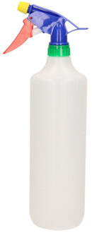 Waterverstuivers - wit - 1 liter inhoud - 31 cm - kunststof