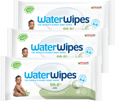 WaterWipes Snoetenpoetser Soapberry - 3 x 60 Babydoekjes - 99,9% water *Plastic Vrij