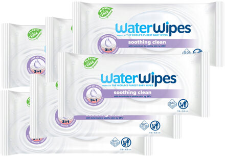 WaterWipes Soothing Clean Billendoekjes - 6 Pack - 360 doekjes
