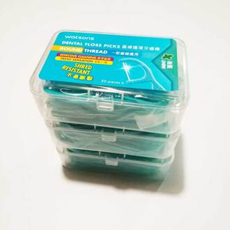 Watsons 150 Pcs/3 Box Mint Smaak Tandzijde Pick Flosser Goede