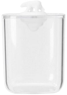 Wattenstaafje Q-Tip Opbergdoos Transparant Wattenschijfje Houder Acryl Cosmetische Snoep Dier Case Organizer Voor Thuis polair beer