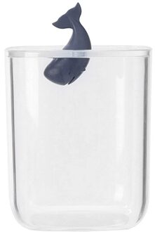 Wattenstaafje Q-Tip Opbergdoos Transparant Wattenschijfje Houder Acryl Cosmetische Snoep Dier Case Organizer Voor Thuis Whale