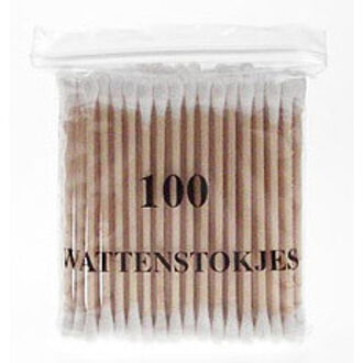 Wattenstaafjes Hout - 100 st