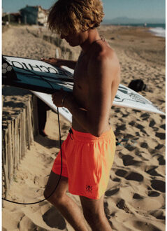 Watts Heren zwemshort r-coolz effen neon - maat M Oranje