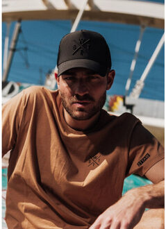 Watts Unisex cap tribe logo effen donkergrijs/zwart Veelkleurig - One size