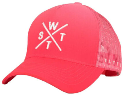 Watts Unisex cap tribe logo effen neon Roze - One size