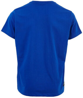 Watts Unisex t-shirt 01 ronde hals organisch katoen effen Blauw - S