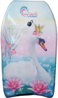 Wave Breakers Zwanen speelgoed zwem bodyboard 83 cm voor jongens/meisjes/kinderen