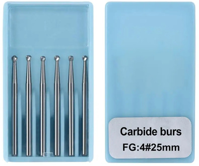 Wave Dental Surgical Burs Tungsten Carbide 25mm FG SURG Round / Straight Fissure