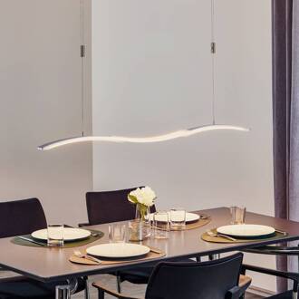 Wave II hanglicht LED hoogteverstelbaar mat nikkel, chroom