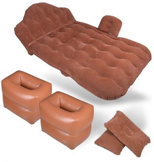 Wave patroon wordt geleverd met een hoofd gear SUV achterbank opblaasbare bed massaal vochtbestendige camping matras comfort Auto reizen Bed Bruin