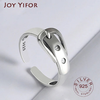Wave Ring Real 925 Sterling Silver belt Fine Jewelry For Charm Women Birthday party Accessories Gift