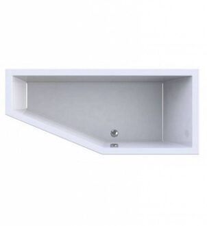 Wavedesign Ligbad Dore 170X75X48 cm Mat Zwart - 170x75x48 cm Links Mat Zwart