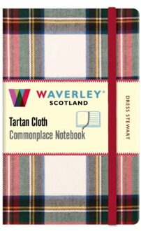 Waverley Dress Stewart Tartan Cloth Pocket Notebook - Waverley Tartan Cloth Commonplace - Waverley Scotland