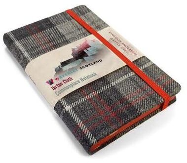 Waverley S.T. (M): Castle Grey Pocket Genuine Tartan Cloth Commonplace Notebook