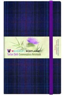 Waverley Thistle Tartan Cloth Hardback Large Commonplace Notebook/Journal - Waverley Tartan - Liz Small