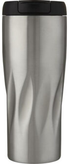 Waves koperen geïsoleerde reisbeker Zilver - One size