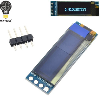 WAVGAT 0.91 inch OLED module 0.91" Blue White OLED 128X32 OLED LCD LED Display Module 0.91" IIC Communicate