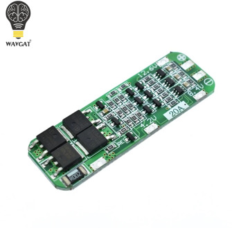 WAVGAT 3S 20A 18650 Li-ion Lithium Battery Charger PCB BMS Protection Board For Drill Motor 12.6V Lipo Cell Module 64x20x3.4MM