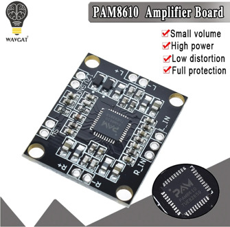 WAVGAT PAM8610 digital power amplifier board 2 x15w dual channel stereo mini class D power amplifier board