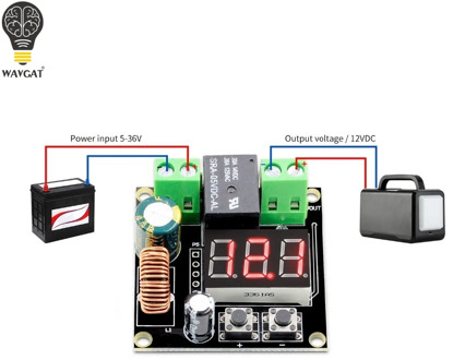 WAVGAT VHM-009 DC 12V-36V Voltage Protection Module Low voltage Disconnect Protection Output 6-60V 6V-60V XH-M609