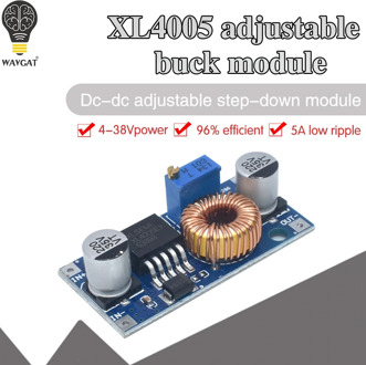 WAVGAT XL4005 DSN5000 Beyond LM2596 DC-DC adjustable step-down 5A 75W power Supply module Large current Large power