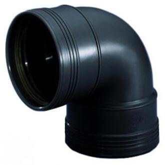 Wavin Bocht 87° 2 x Manchet Zwart 75mm