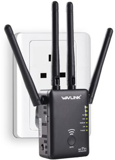 Wavlink AC1200 Wifi Repeater Range Extender Mini Draadloze Router Wifi Booster Signaalversterker Dual-Band 4 Externe Antennes EU plug