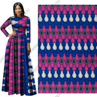 Wax Africain 100% Katoen Echte Pagne Nederlands Tissus Afrikaanse Waxprint 6 Yards Voor Party Jurk