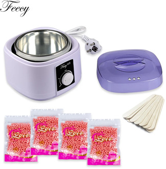 Wax Heater Warmer Wax-melt Machine Set Waxing Kit for Hair Removal 200g Wax Beans Bead Paraffin Depilatory Epilator 10 Sticks