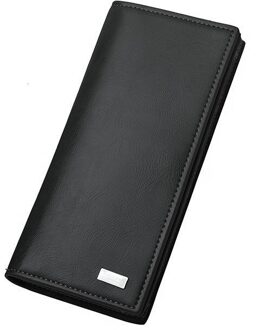 Wax Olie Huid Lange Portemonnee Mannen Casual Hasp Rits Kaarthouder Zachte Porte Monnaie Homme Case Gratis Shipng Metarial zakelijke Portemonnee zwart