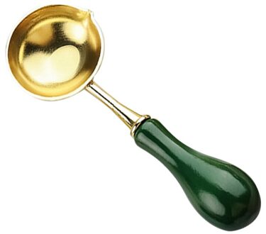 Wax Seal Smelten Oven Massief Hout Oven Oven Retro Wax Pot Kralen Sticks Heater Wax Warmer Decoratieve Craft Voor Kaars stempel Solid wood-groen