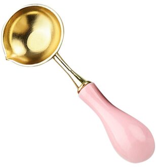 Wax Seal Smelten Oven Massief Hout Oven Oven Retro Wax Pot Kralen Sticks Heater Wax Warmer Decoratieve Craft Voor Kaars stempel Solid wood-roze