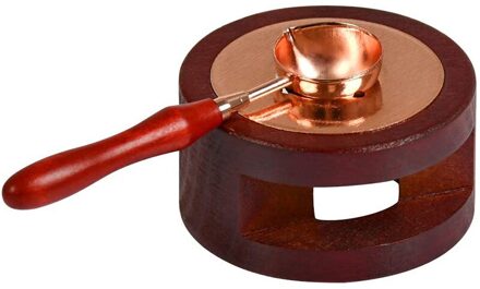 Wax Seal Warmer, zegellak Oven Tool Met Massief Houten Smelten Lepel Voor Smelten Lakzegel Sticks Of Zegellak Kralen