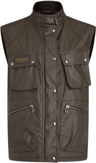 Waxed Edition donkergroen giletjack - maat XS