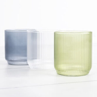 Waxinelichthouder blauw - set van 6