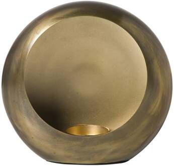 Waxinelichthouder brons - klein - 16x15x7.5 cm