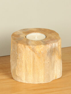 Waxinelichtje versteend hout nr. 10