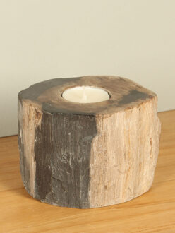 Waxinelichtje versteend hout nr. 11