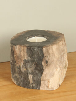 Waxinelichtje versteend hout nr. 13