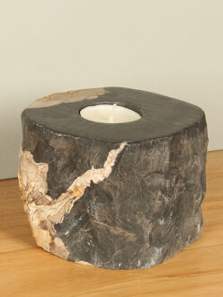 Waxinelichtje versteend hout nr. 16