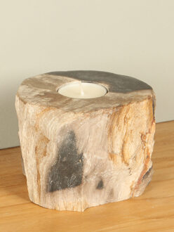 Waxinelichtje versteend hout nr. 17