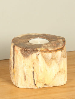 Waxinelichtje versteend hout nr. 2