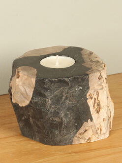 Waxinelichtje versteend hout nr. 7