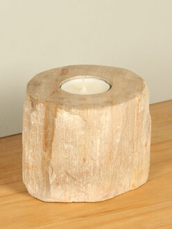 Waxinelichtje versteend hout nr. 9