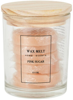 Waxmelts in pot - pink sugar - 6 stuks