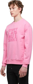 WB Comfy uniseks oversized sweatshirt voor haar en hem Roze - XXL