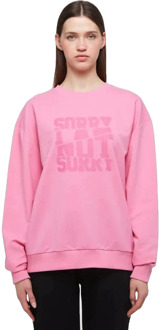 WB Comfy uniseks oversized sweatshirt voor haar en hem Roze
